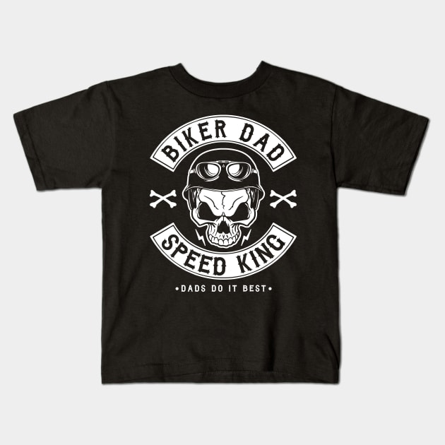 BIKER DAD, SPEED KING Kids T-Shirt by ShirtFace